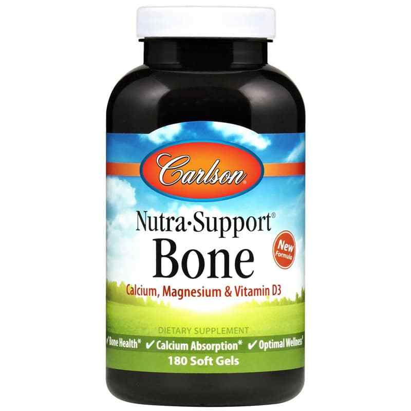 Nutra-Support Bone, 180 Softgels, by Carlson Labs