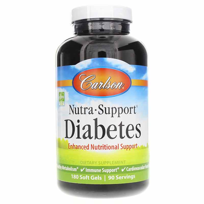 Nutra-Support Diabetes, 180 Softgels, by Carlson Labs