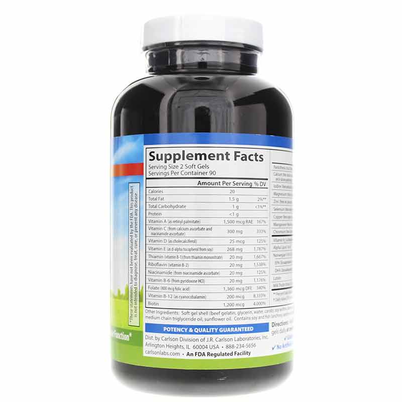 Nutra-Support Diabetes, 180 Softgels, by Carlson Labs, image #2