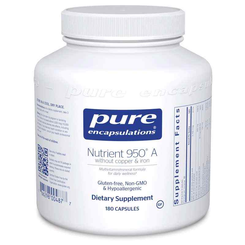Nutrient 950 A without copper & iron, by Pure Encapsulations