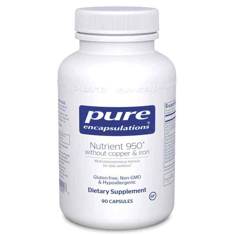 Nutrient 950 without copper & iron, 90 Capsules, by Pure Encapsulations