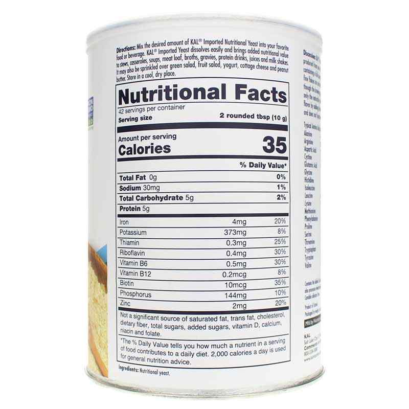 Nutritional Yeast Flakes Unfortified, 14.8 Oz, by Kal, image #2