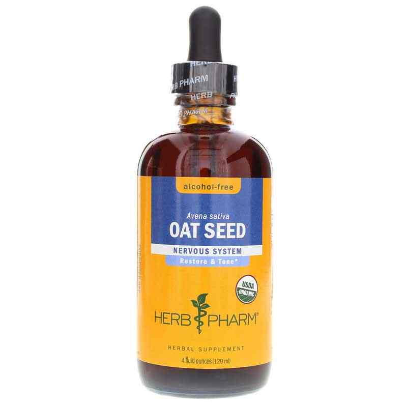 Oat Seed Extract Alcohol-Free, 4 Oz, by Herb Pharm