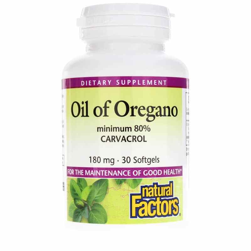 Oil of Oregano 180 Mg, 30 Softgels, by Natural Factors