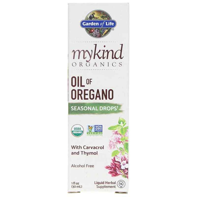 Oil of Oregano Seasonal Drops, by Garden of Life mykind Organics