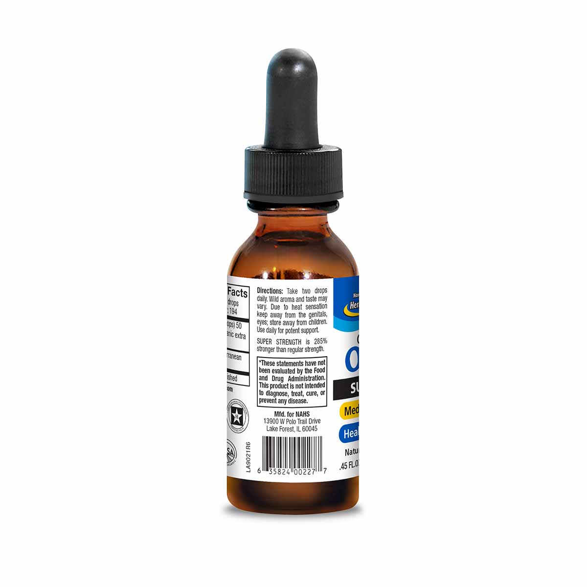 Oil of Wild Oregano Oreganol Super Strength Liquid, by North American Herb & Spice