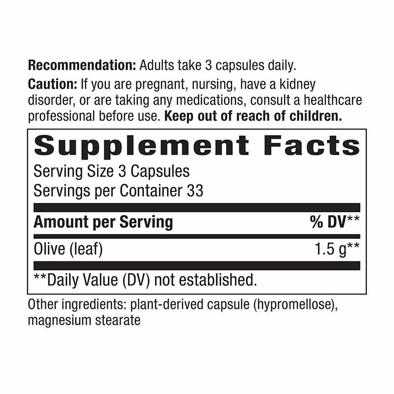 Olive Leaf 1500 Mg, by Natures Way, image #2