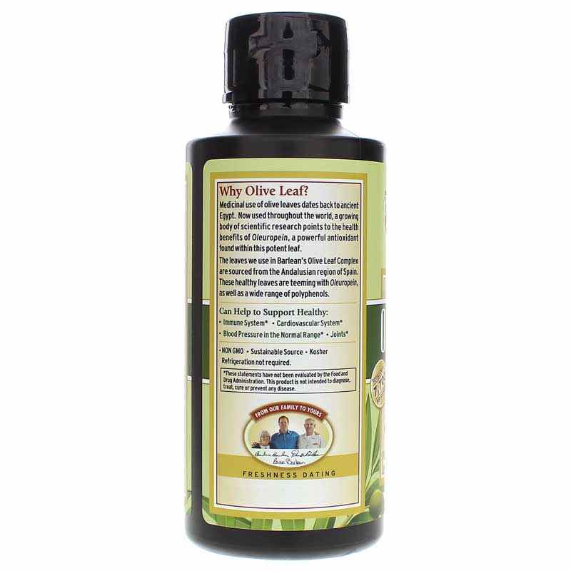 Olive Leaf Complex Liquid, Natural, 8 Oz, by Barleans Organic Oils, image #3