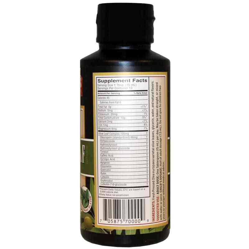 Olive Leaf Complex Liquid, Peppermint, 8 Oz, by Barleans Organic Oils, image #2