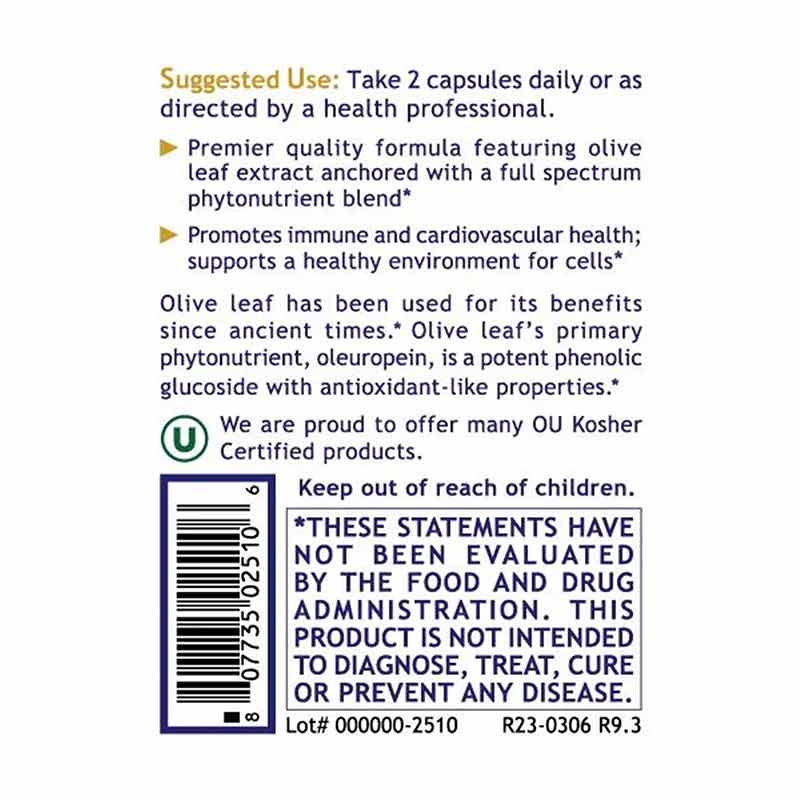 Olive Leaf Immune Full Spectrum Immune Support, by Premier Research Labs, image #3