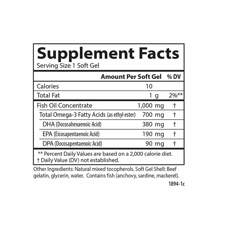 Omega-3 EPA|DHA|DPA, 120 Softgels Bonus, by Carlson Labs, image #4