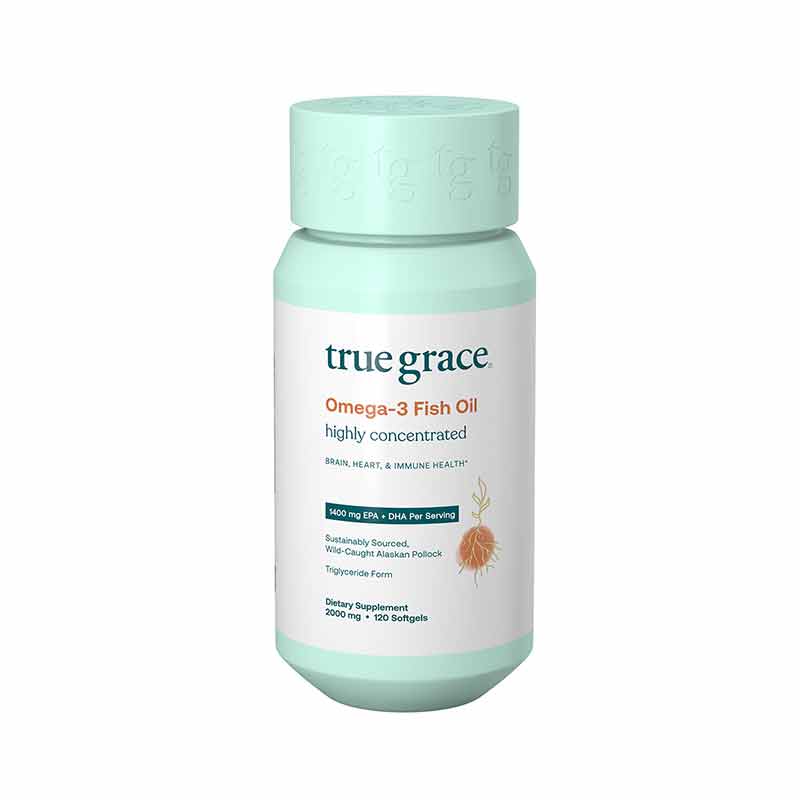 Omega-3 Fish Oil, 120 Softgels, by True Grace