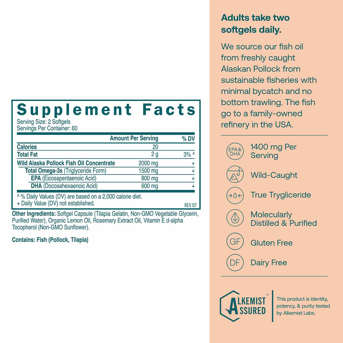 Omega-3 Fish Oil, by True Grace
