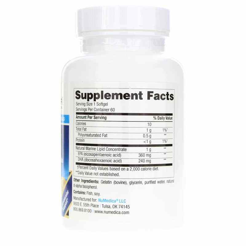 Omega 600, 60 Softgels, by NuMedica, image #2