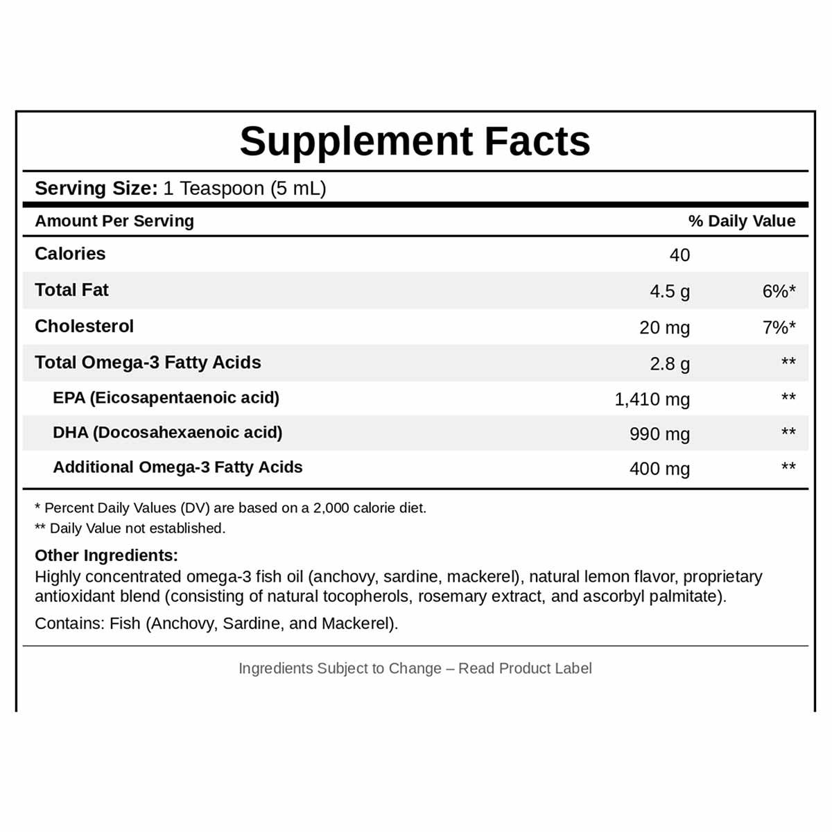 Omega Pure EPA-DHA 2400, 5 Oz, by NutriDyn