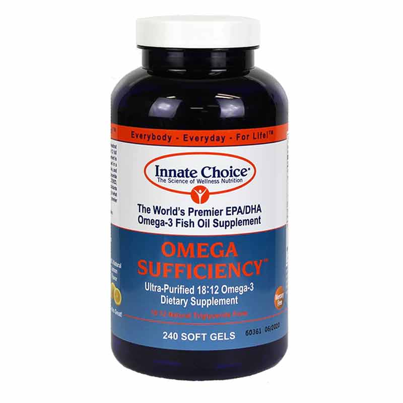 Omega Sufficiency Lemon, 3 Pack, by Innate Choice 