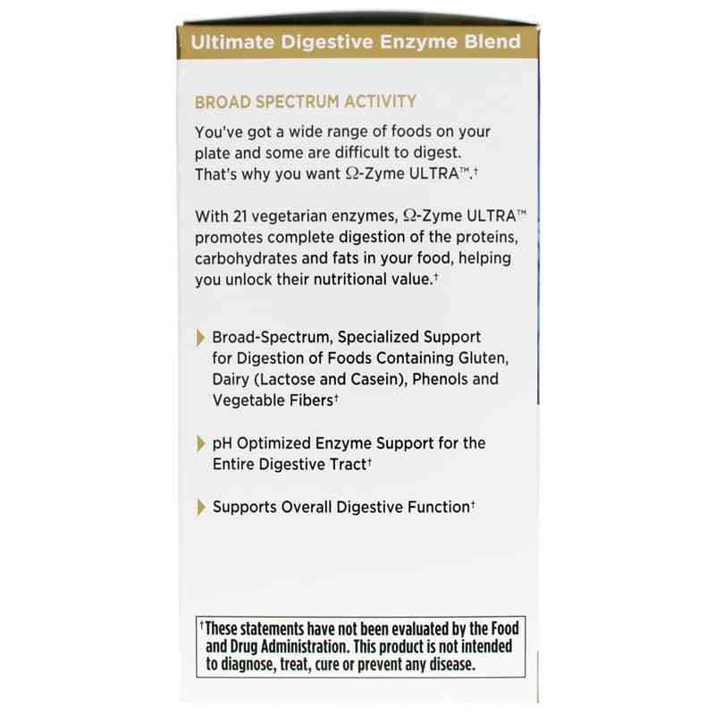 Omega-Zyme Ultra Digestive Enzyme Blend, 180 Veg Capsules, by Garden of Life, image #4