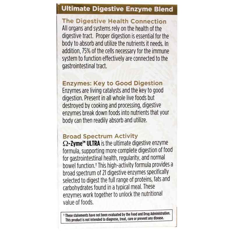 Omega-Zyme Ultra Digestive Enzyme Blend, 90 Veg Capsules, by Garden of Life, image #4