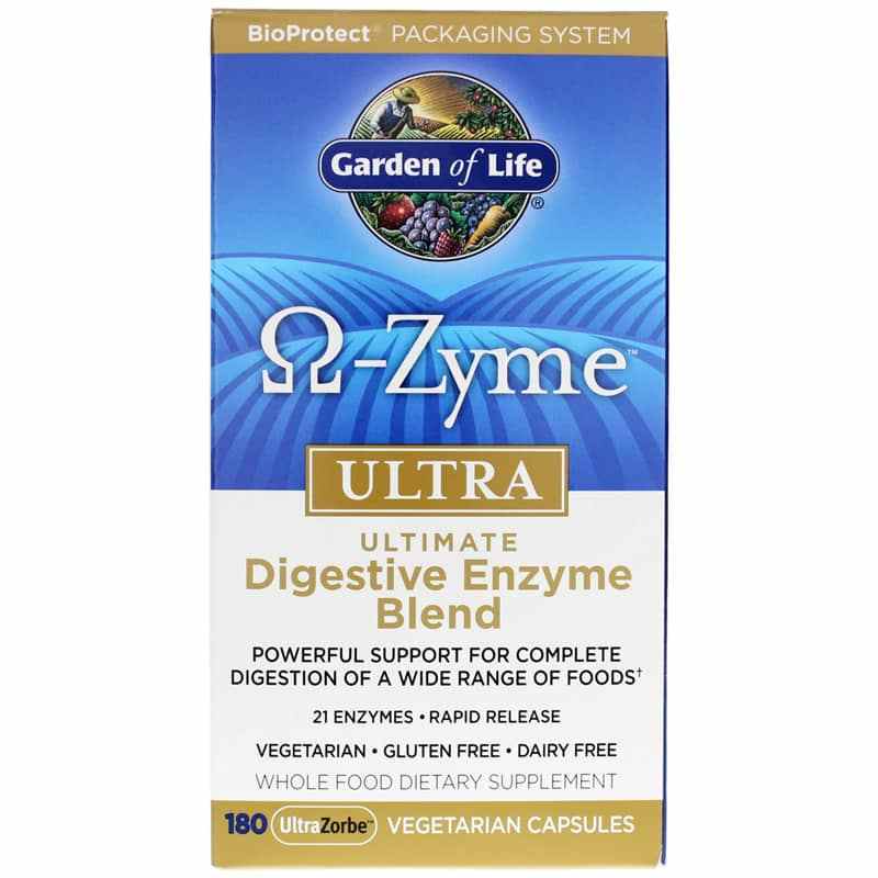 Omega-Zyme Ultra Digestive Enzyme Blend, by Garden of Life
