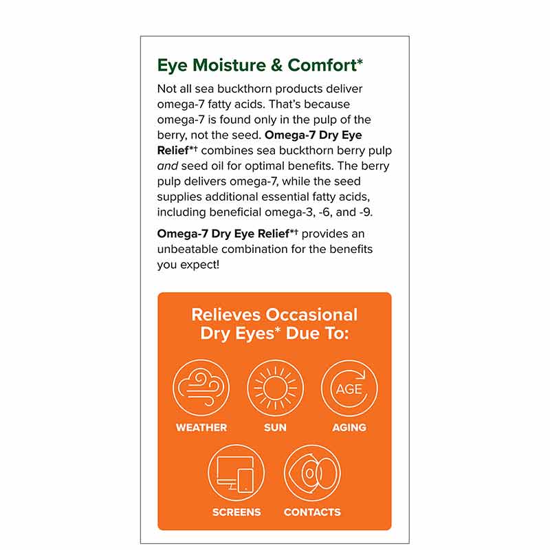 Omega-7 Dry Eye Relief, by Terry Naturally, image #3