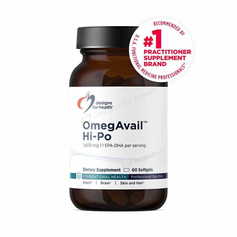 OmegAvail Hi-Po, 60 Softgels, by Designs For Health