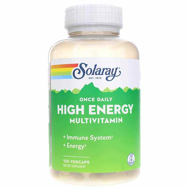 Once Daily High Energy Multivitamin, 120 Veg Capsules, by Solaray