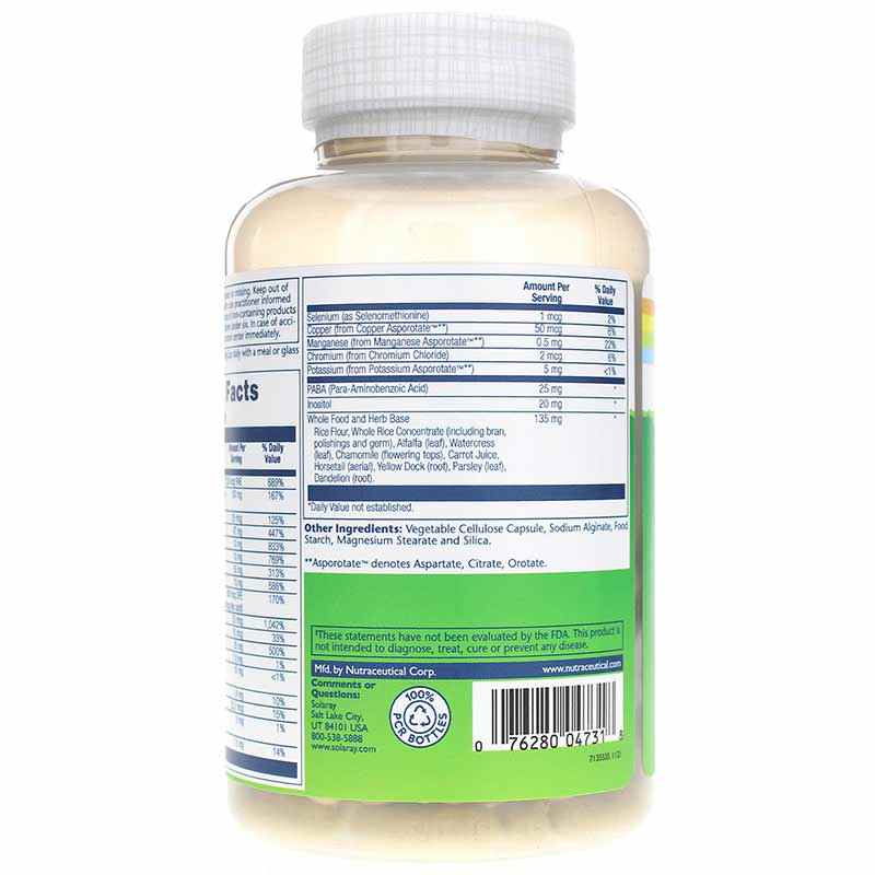 Once Daily High Energy Multivitamin, 120 Veg Capsules, by Solaray, image #3