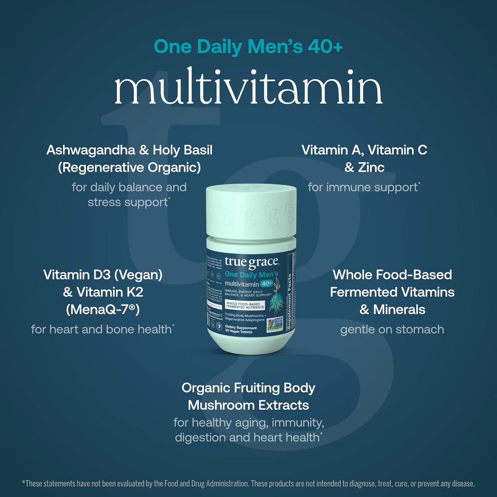 One Daily Men's 40+ Multi, by True Grace