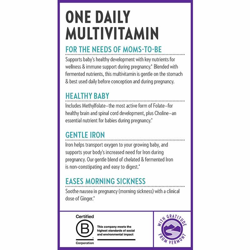 One Daily Prenatal Multivitamin, 90 Veg Tablets, by New Chapter, image #4