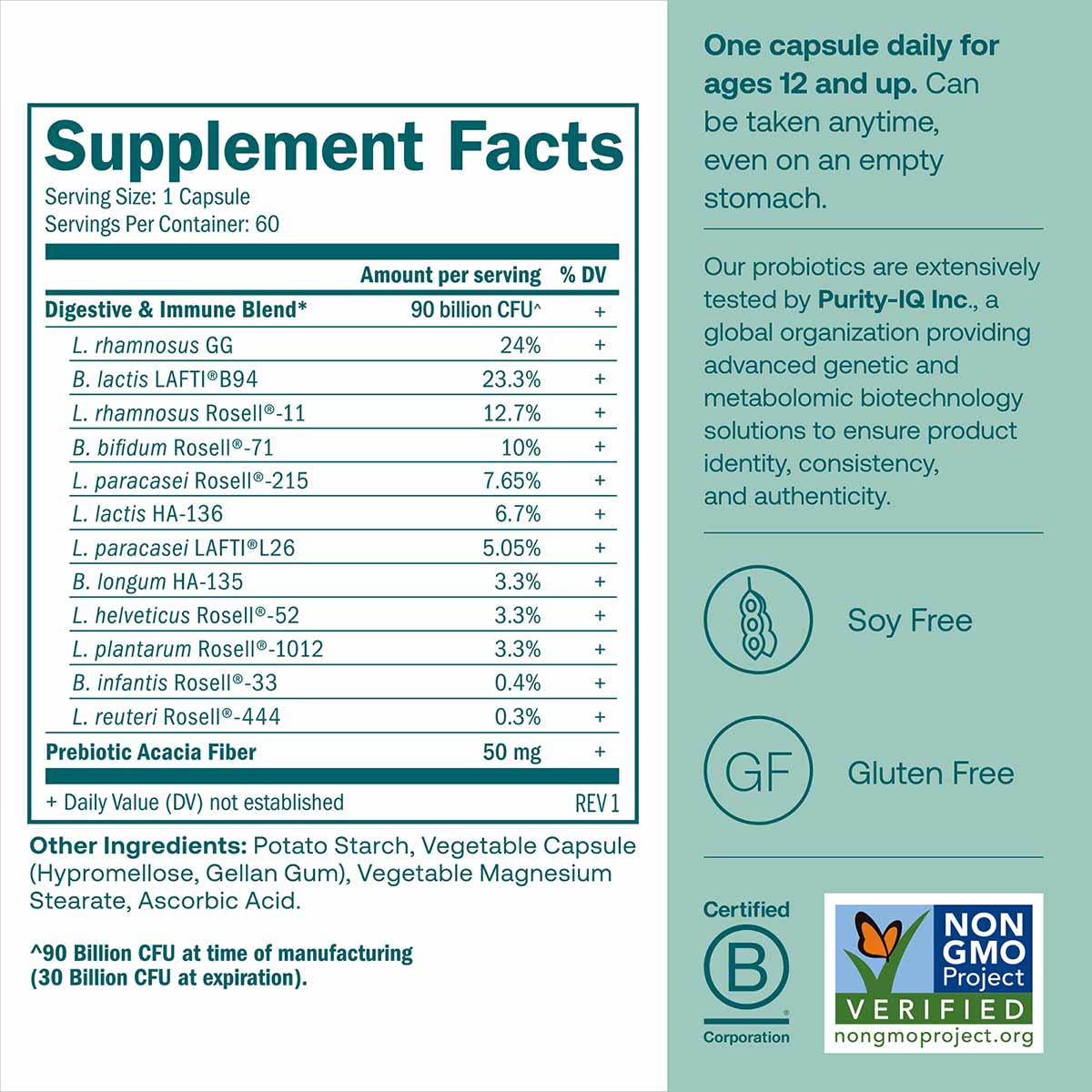 One Daily Probiotic, by True Grace