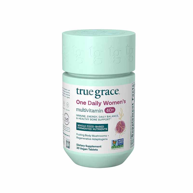One Daily Women's 40+ Multi, 30 Vegan Tablets, by True Grace