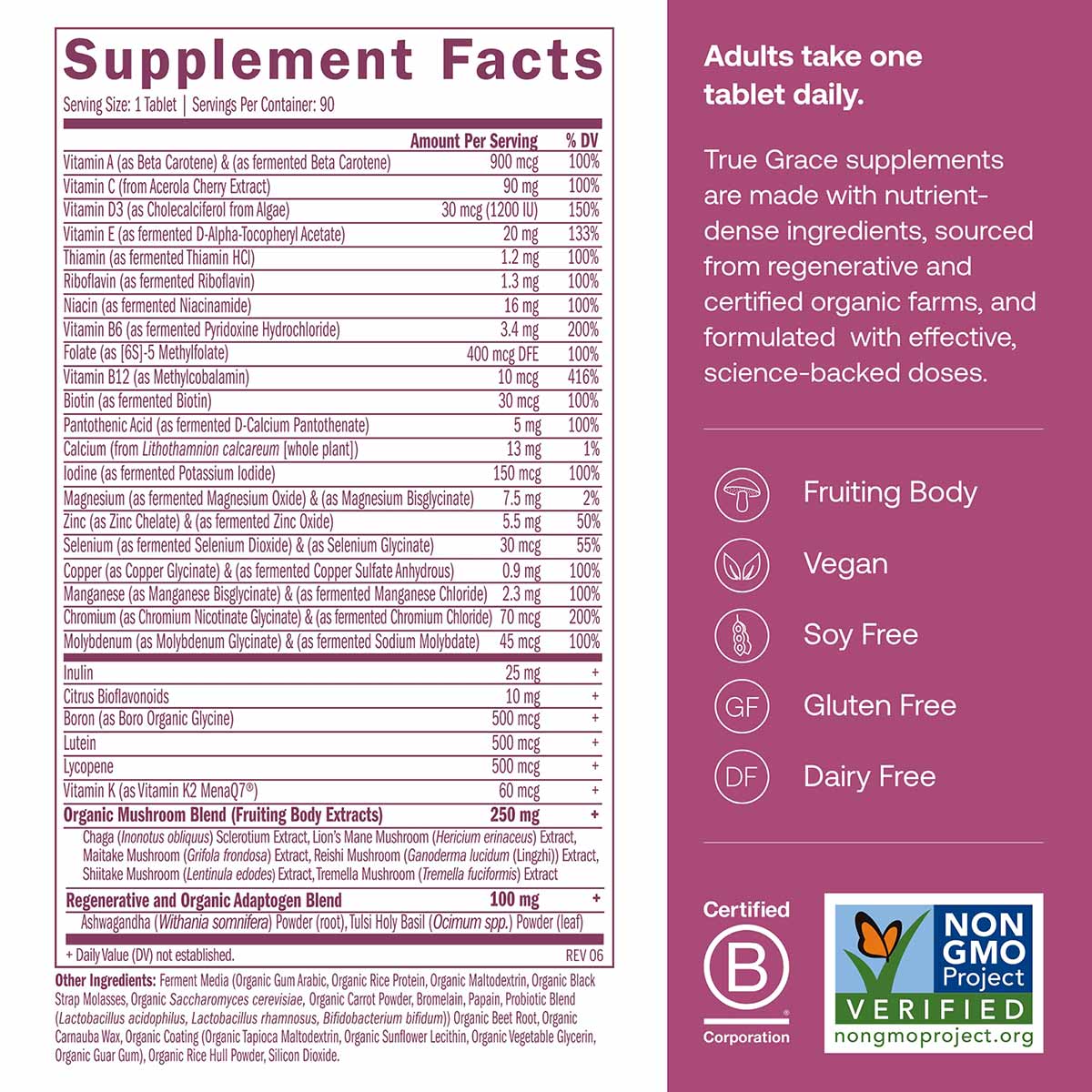 One Daily Women's 40+ Multi, by True Grace