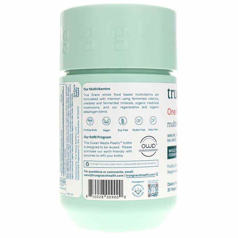 One Daily Women's Multi, 30 Vegan Tablets, by True Grace, image #4