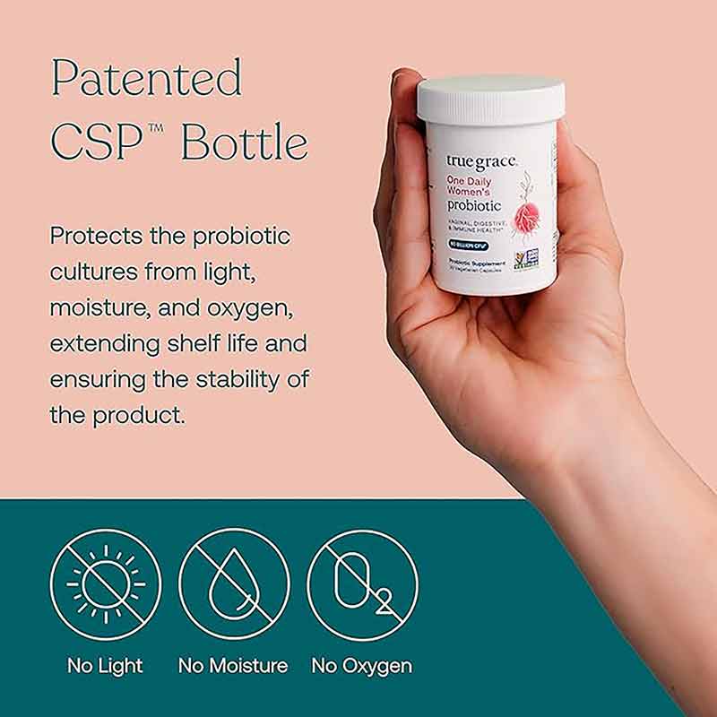 One Daily Women's Probiotic, 30 Veg Capsules, by True Grace, image #5