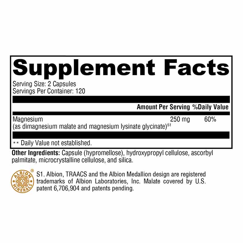 OptiMag 125, 240 Veg Capsules, by Xymogen, image #2