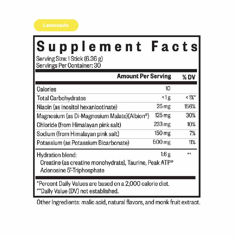 Optimal Electrolyte Sticks, Lemonade, by Seeking Health, image #3