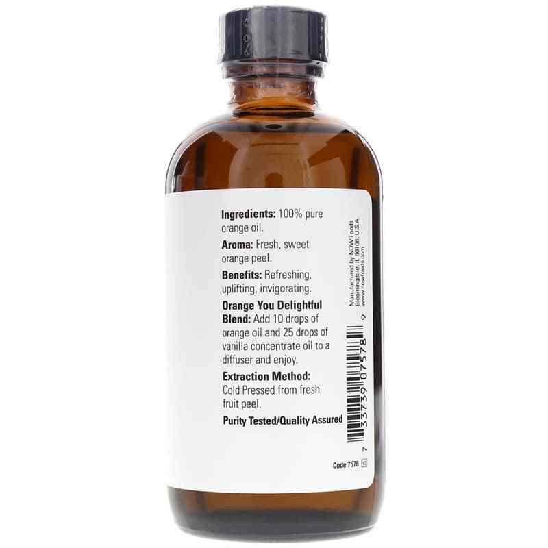 Orange Essential Oil, 4 Oz, by NOW Foods, image #2