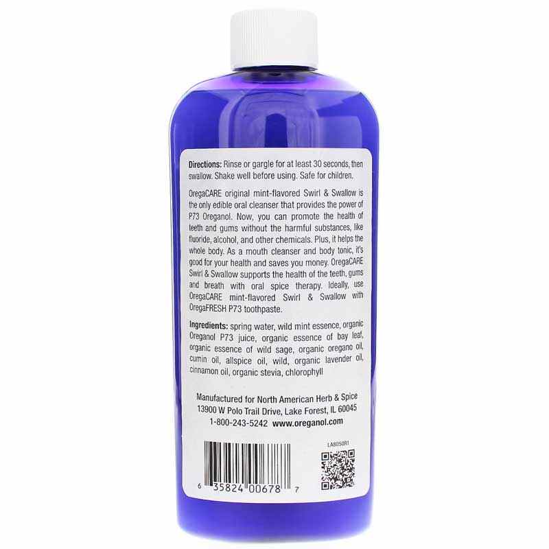 OregaCare Swirl & Swallow Edible P73 Oral Clenz, Mint, by North American Herb & Spice, image #2