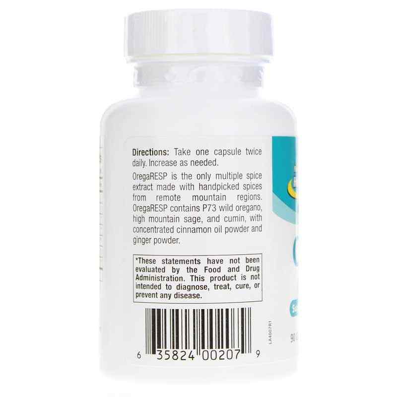 OregaResp, 90 Capsules, by North American Herb & Spice, image #3