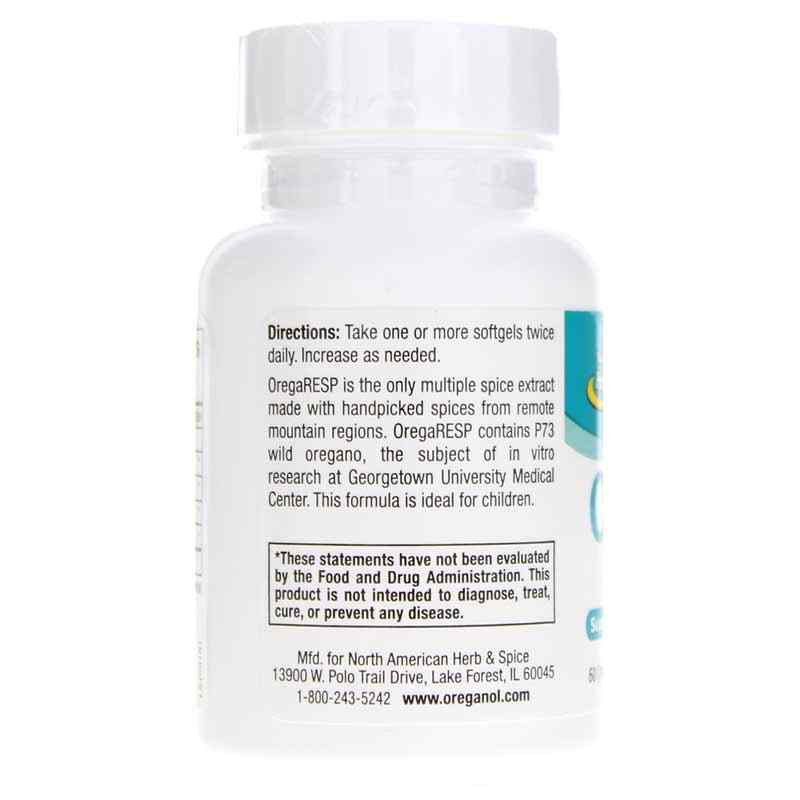 OregaResp Softgels, by North American Herb & Spice, image #3