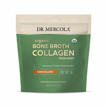 Organic Bone Broth Collagen Powder, Chocolate, 30 Servings, by Dr. Mercola
