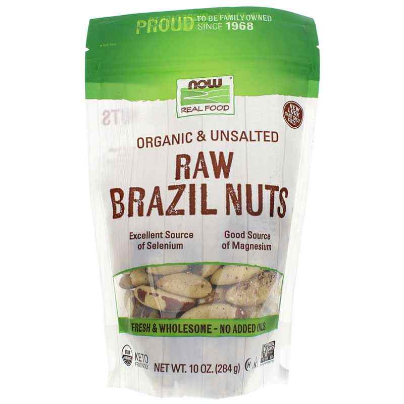 Organic Brazil Nuts Unsalted, by NOW Foods