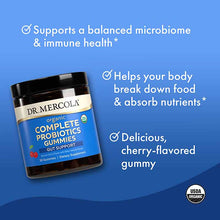Organic Complete Probiotics Gummies, Cherry, 30 Gummies, by Dr. Mercola, image #4