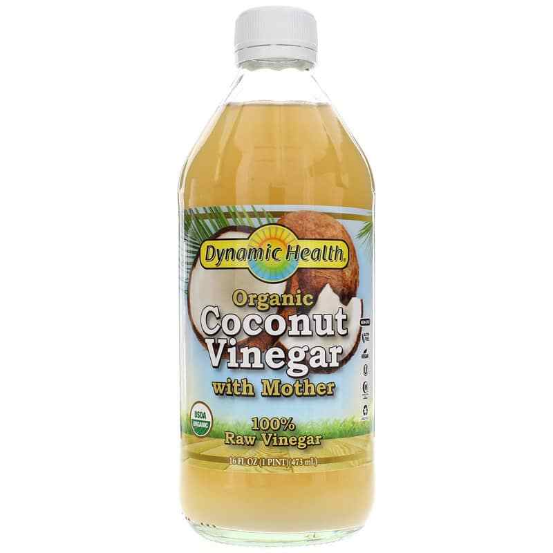 Organic Coconut Vinegar with Mother 100% Raw Vinegar, by Dynamic Health