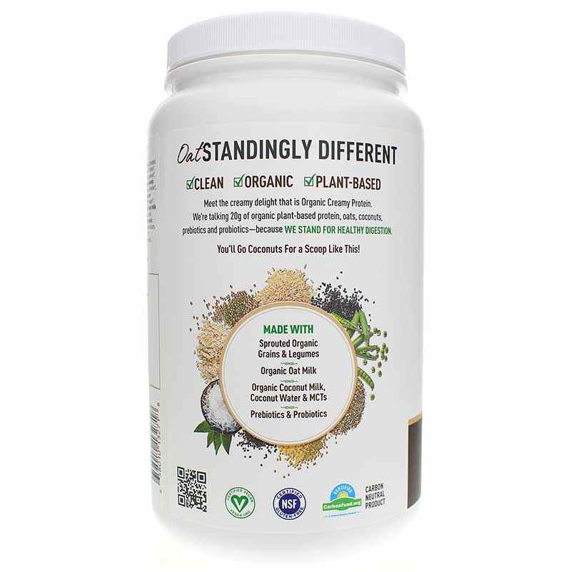 Organic Creamy Protein with Oatmilk, Chocolate Brownie, by Garden of Life, image #2