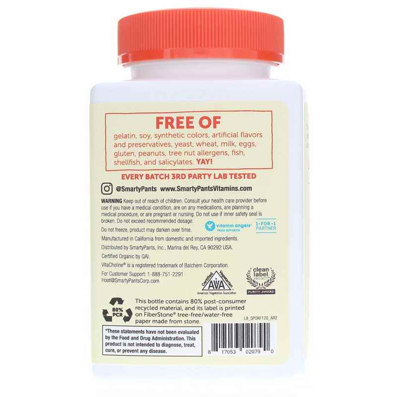 Organic Kids Formula Cherry Berry, 120 Vegetarian Gummies, by SmartyPants Vitamins, image #3