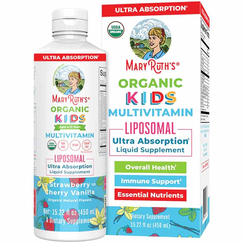 Organic Kids Multivitamin Liposomal, 15.2 Oz, by MaryRuth's Organics