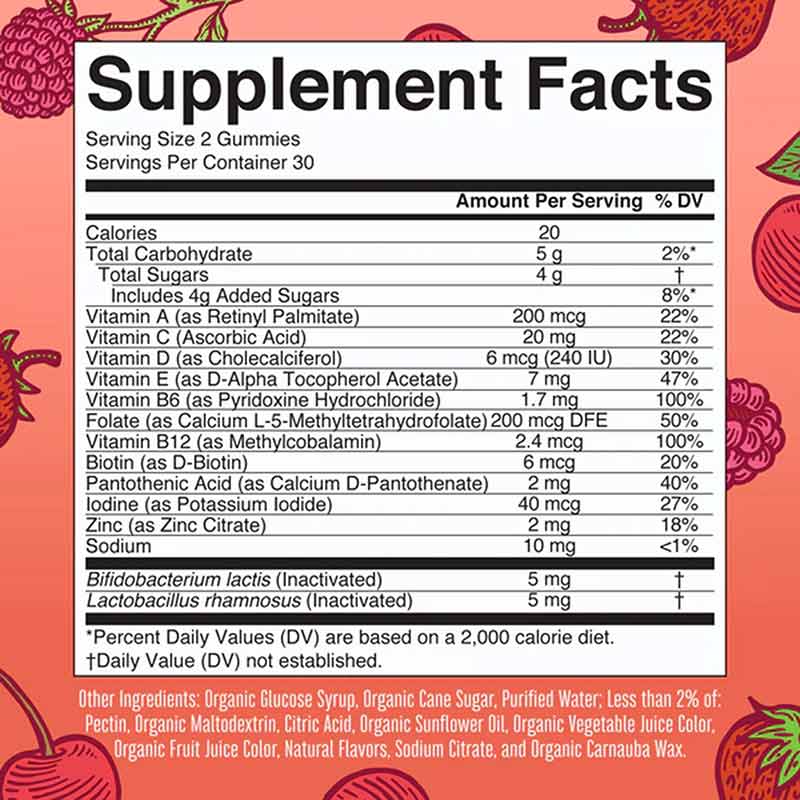 Organic Kids Multivitamin + Postbiotic, 60 Gummies, by MaryRuth's Organics, image #2