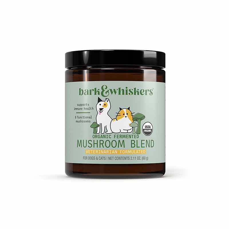 Organic Mushroom Blend for Dogs & Cats, by Bark & Whiskers