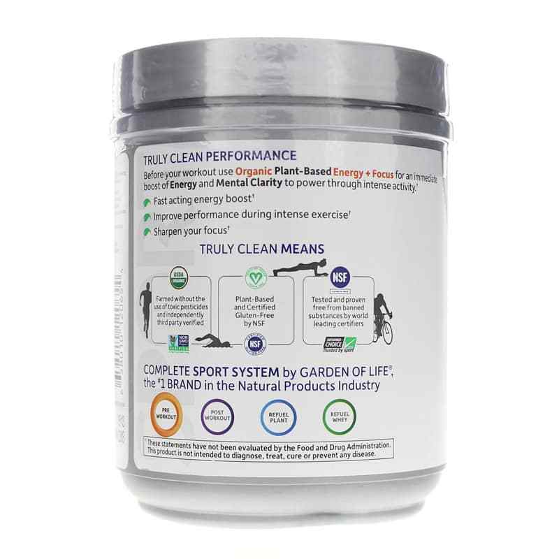 Organic Plant-Based Energy + Focus, Sugar Free Blackberry Cherry, 8.1 Oz, by Garden of Life Sport, image #3